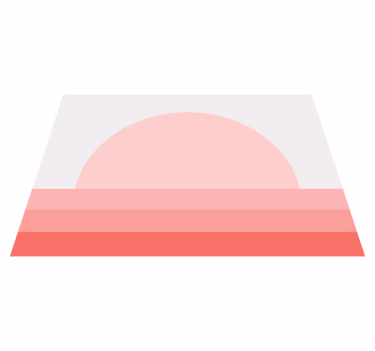 Tappeto vinile vintage tramonto rosa anni '70 - TenStickers
