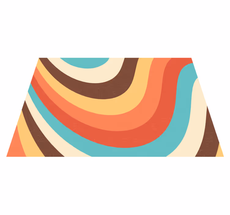 Tappeto vinile vintage sfondo distorto disegnato a mano - TenStickers