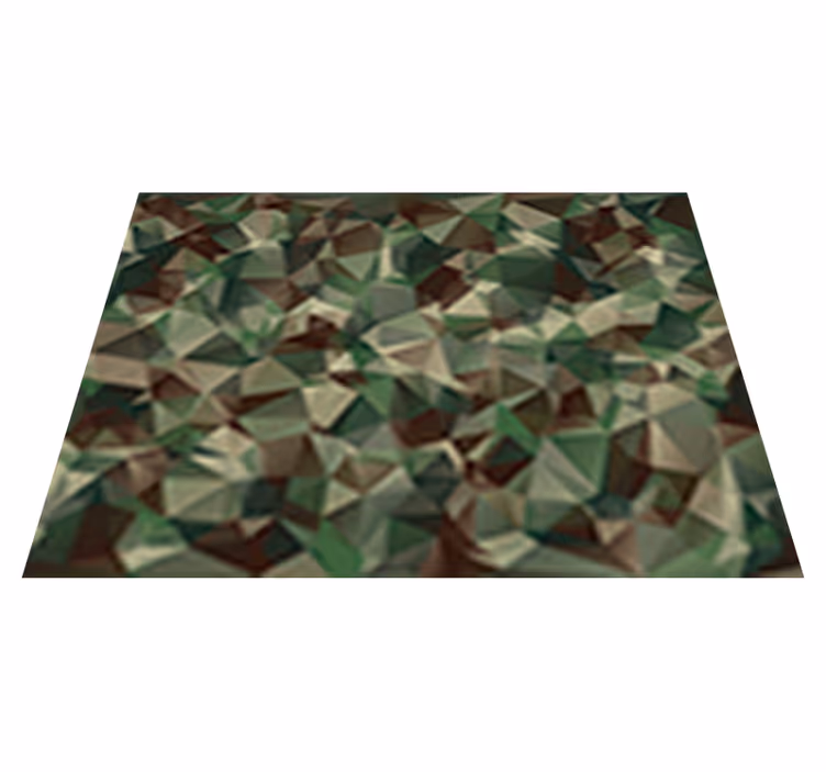 Tappeto vinile motivi design camouflage - TenStickers
