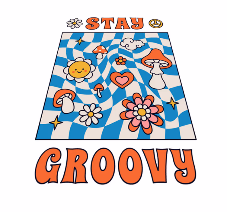 Tappeto vinile frase rimani alla grande - TenStickers