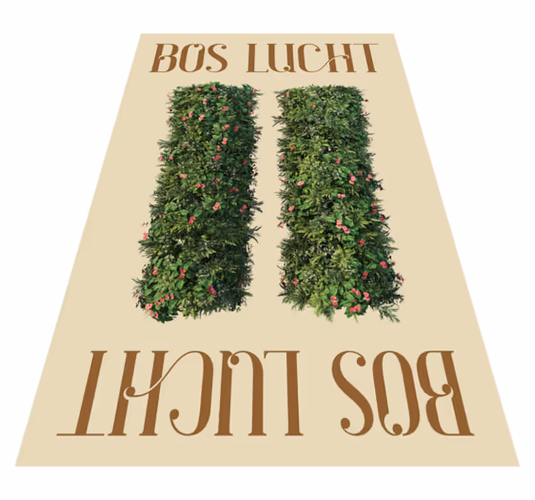Tappeto vinile frase cielo e bosco - TenStickers