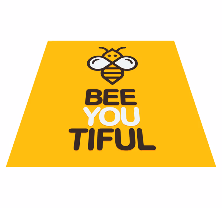 Tappeto vinile frase sei così bellissima - TenStickers