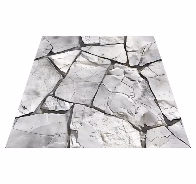 Tappeto vinile motivi design grigio - TenStickers