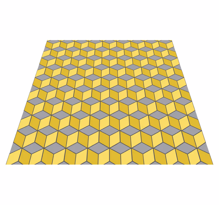 Tappeto vinile geometrico quadrati pantone - TenStickers