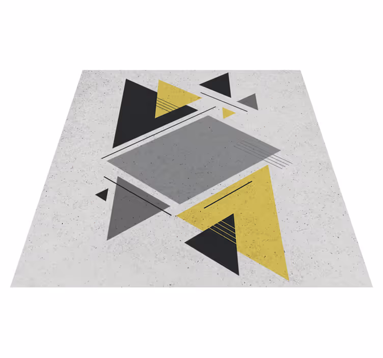 Tappeto vinile geometrico triangoli nordici - TenStickers