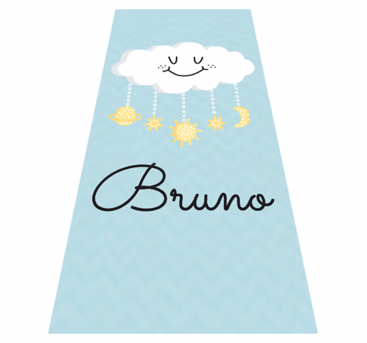 Tappeto vinile per bambini stile felice - TenStickers