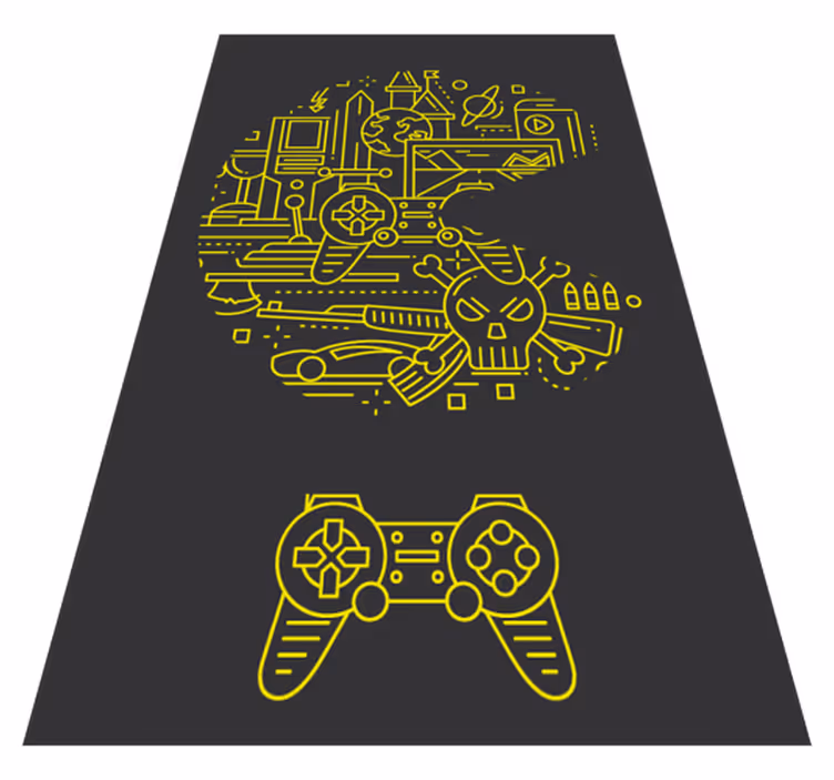 Tappeto vinile giochi ciuccio giallo - TenStickers