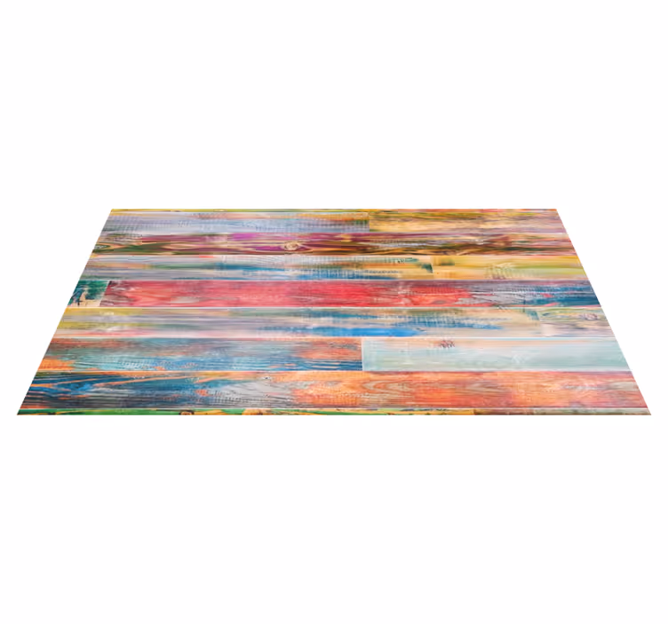 Zerbino pvc assi di legno colorate - TenStickers
