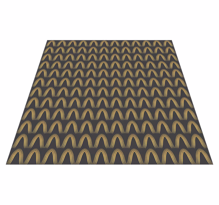 Zerbino pvc colori astratti oro e grigio - TenStickers