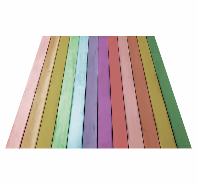 Zerbino pvc assi di legno color chiaro - TenStickers