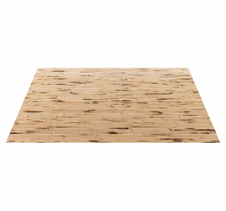 Zerbino pvc bastoncini di legno marrone chiaro - TenStickers