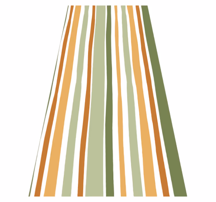 Tappeto in vinile soggiorno verde e giallo sottile - TenStickers