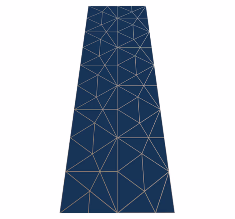 Tappeto in vinile soggiorno prisma triangolare geometrico - TenStickers