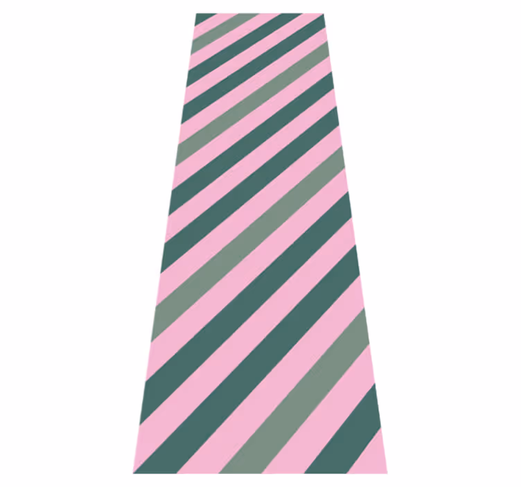 Tappeto in vinile soggiorno blocchi di colore rosa e verde - TenStickers