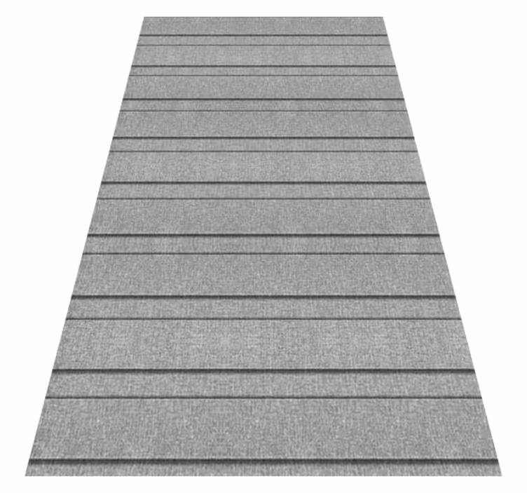 Tappeto vinile grigio a righe grigie - TenStickers