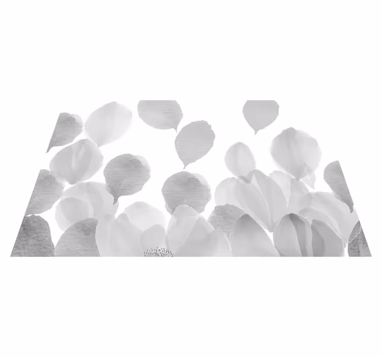Tappeto vinile grigio effetto sfumato acquerello glamour - TenStickers