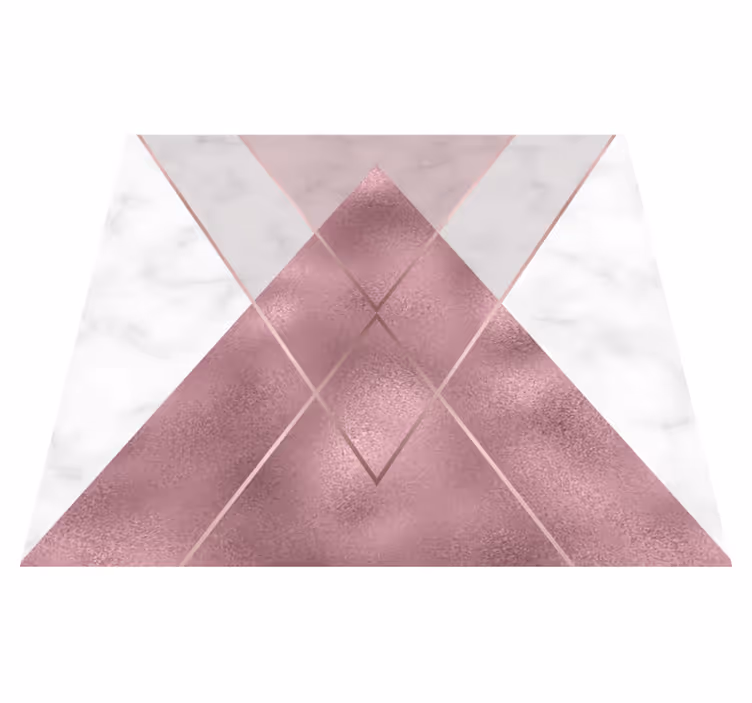 Passatoia corridoio vinile marmo rosa e grigio - TenStickers
