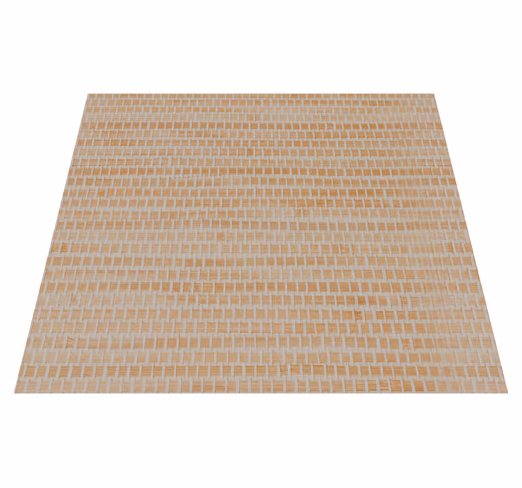 Tappeto vinile beige paglia intrecciata - TenStickers