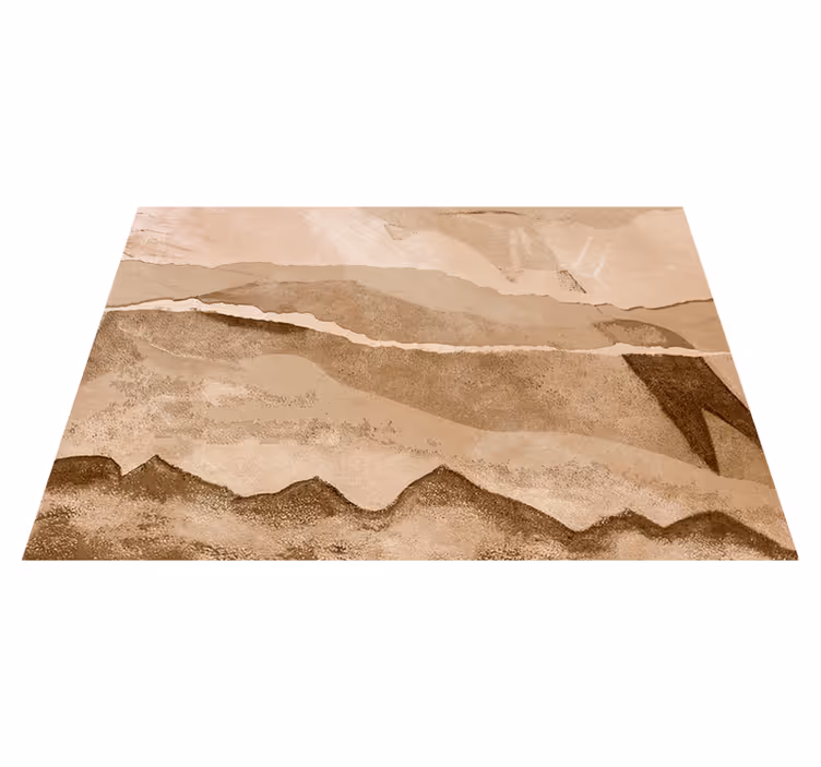 Tappeto vinile beige strisce di carta - TenStickers