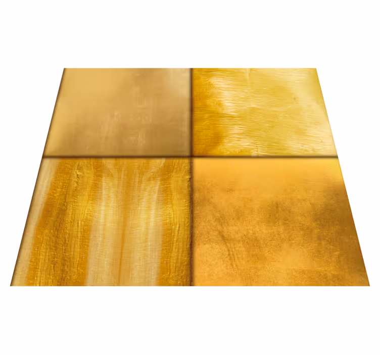 Tappeto vinile giallo superficie testurizzata dorata - TenStickers