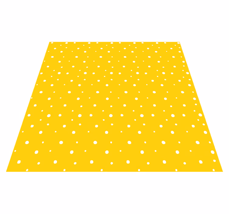 Tappeto vinile giallo motivo a cerchi - TenStickers