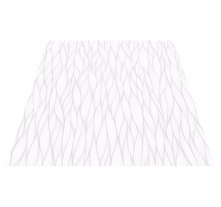 Tappeto vinile bianco linee ondulate - TenStickers