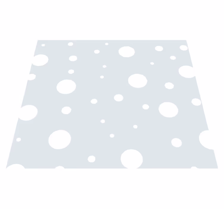 Tappeto vinile bianco fantasia menta - TenStickers