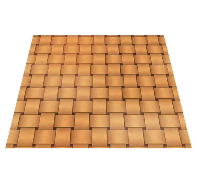 Tappeto vinile marrone effetto legno - TenStickers
