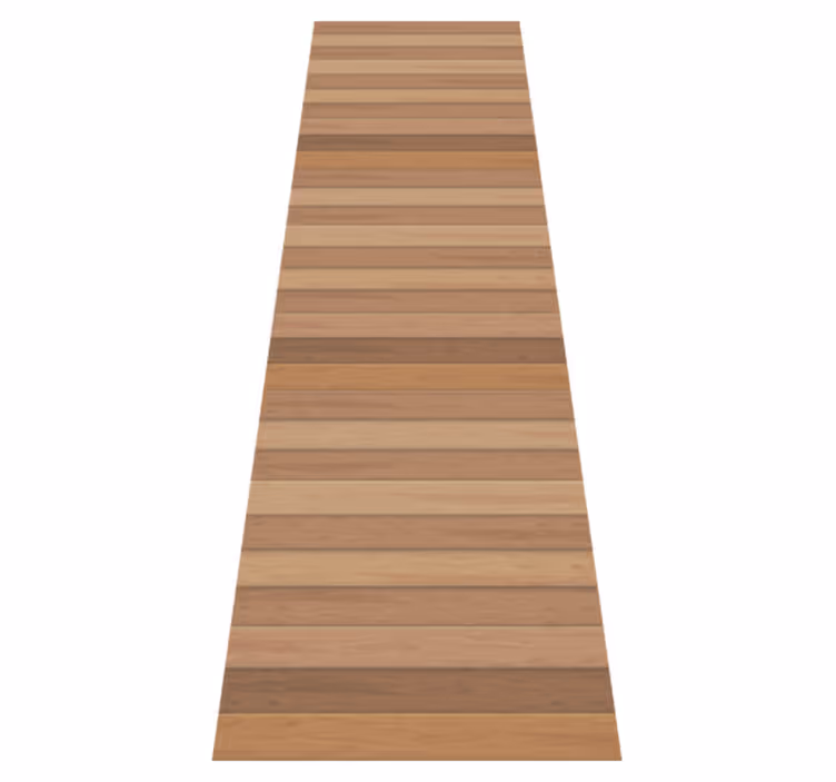 Tappeto vinile marrone tavole di legno rustiche eleganti - TenStickers