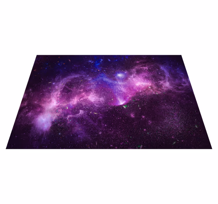 Tappeto vinile viola galassia viola astratta - TenStickers