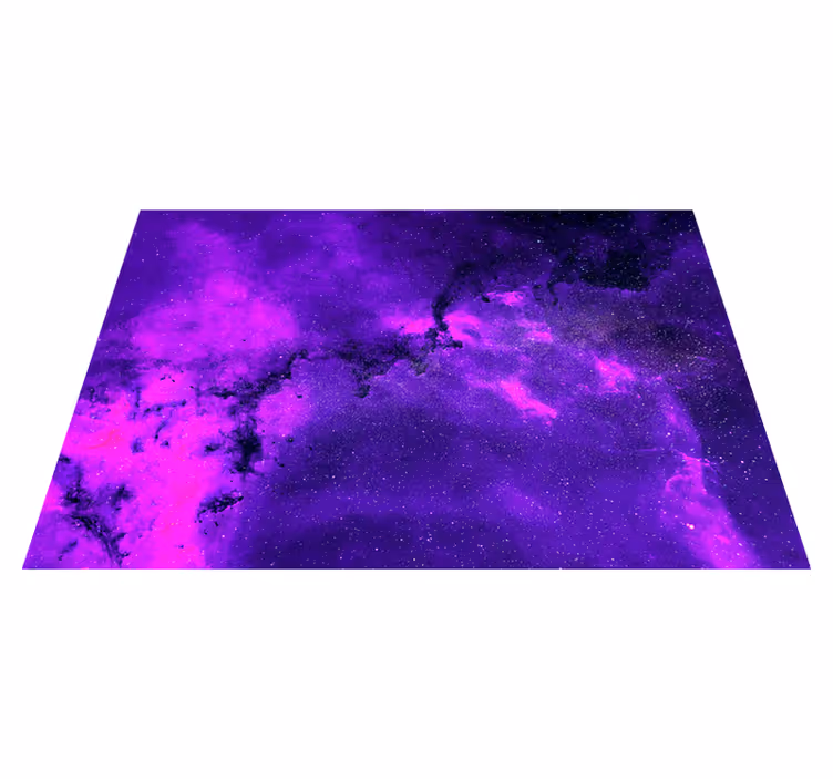 Tappeto vinile viola nebulosa cosmica - TenStickers