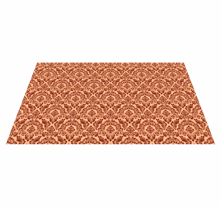 Tappeto vinile arancione effetto peluche - TenStickers