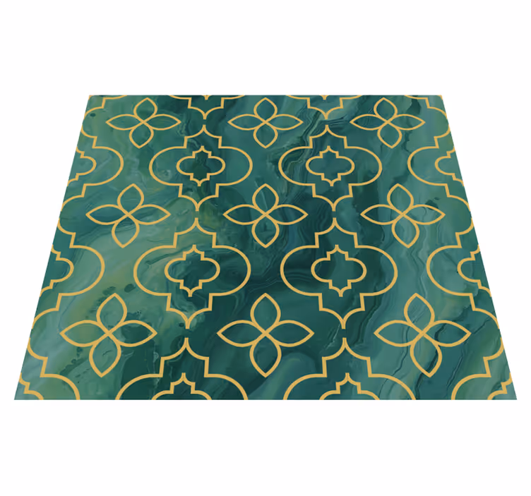 Tappeto vinile verde turchese - TenStickers
