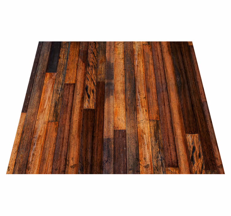 Tappeto vinile esterno tavole di legno rustiche - TenStickers