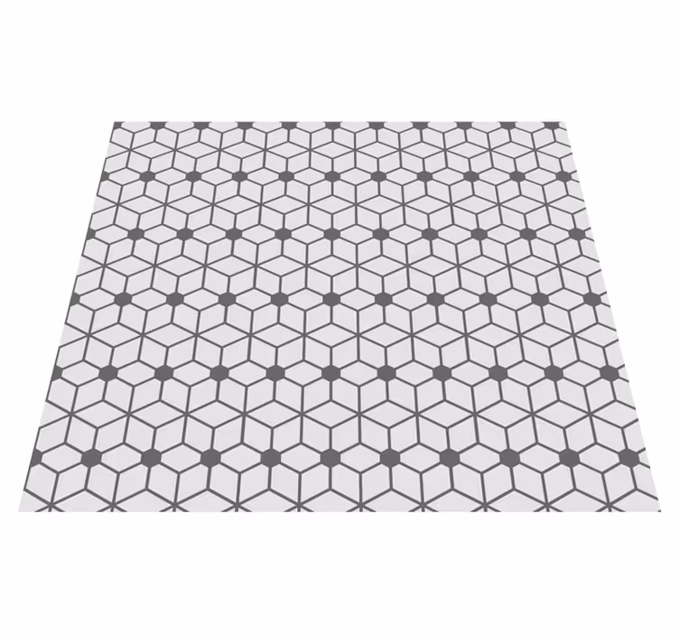 Tappeto vinile esterno mosaico grigio - TenStickers