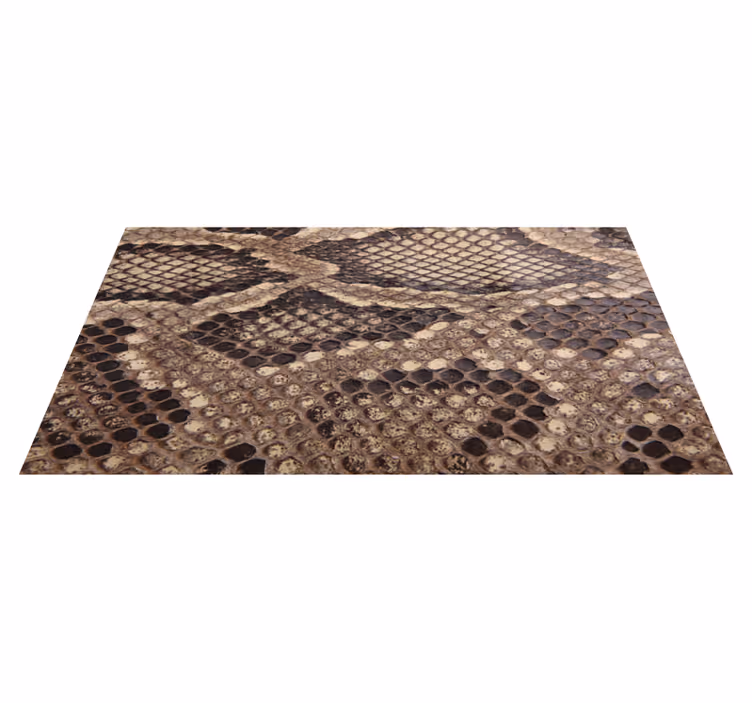 Tappeto in vinile salone stampa pelle di serpente - TenStickers