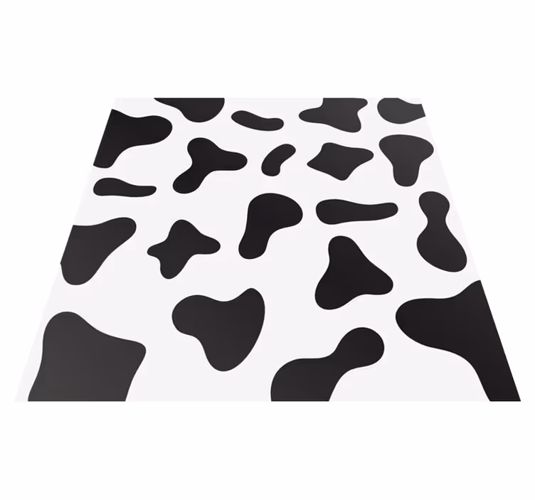 Tappeto vinile stampa animale fantasia vacchetta a contrasto - TenStickers