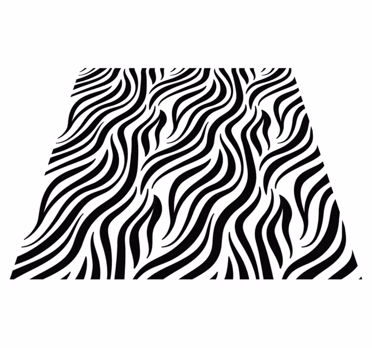Tappeto in vinile stampa animale motivo a strisce zebrate - TenStickers