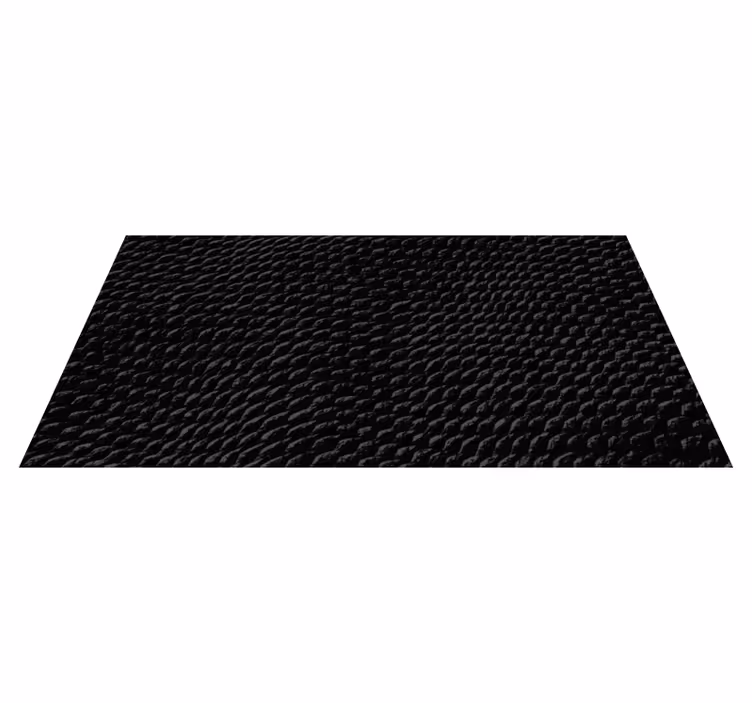 Tappeto in vinile con testi rettile nero - TenStickers