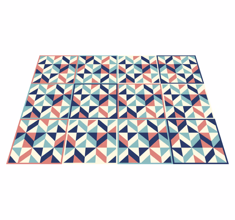 Tappeto vinile geometrico superficie a motivo geometrico - TenStickers