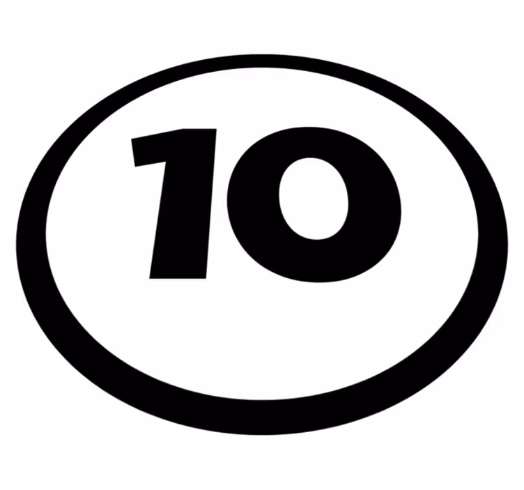 Tappeto vinile con nome numero circolare personalizzabile - TenStickers