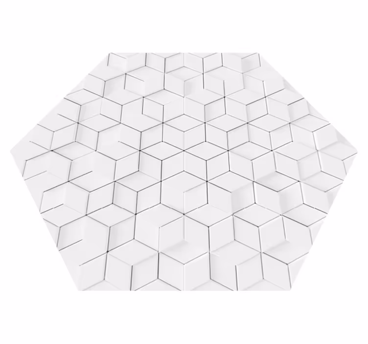 Tappeto in vinile salone modello geometrico minimalista - TenStickers