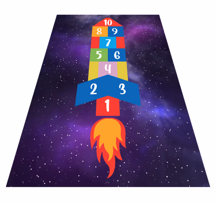 Tappeto vinile giochi campana galattica - TenStickers