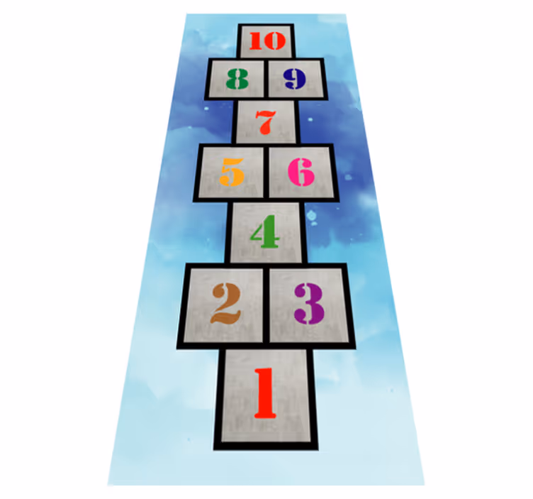 Tappeto vinile giochi divertimento con la campana - TenStickers