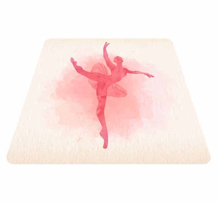 Tappeto vinile per bambini sagoma del ballerino di balletto - TenStickers