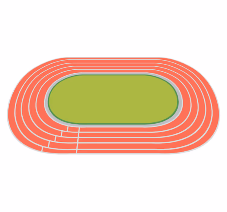 Tappeto in vinile per atletica giovanile teenager - TenStickers