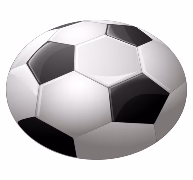 Splendido tappeto in vinile con pallone calcio - TenStickers