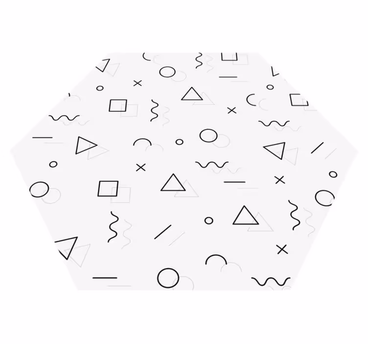 Tappeto vinile geometrico geometria astratta - TenStickers