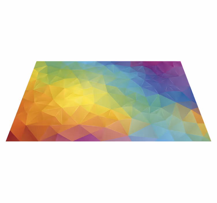 Tappeto vinile geometrico spettro geometrico - TenStickers