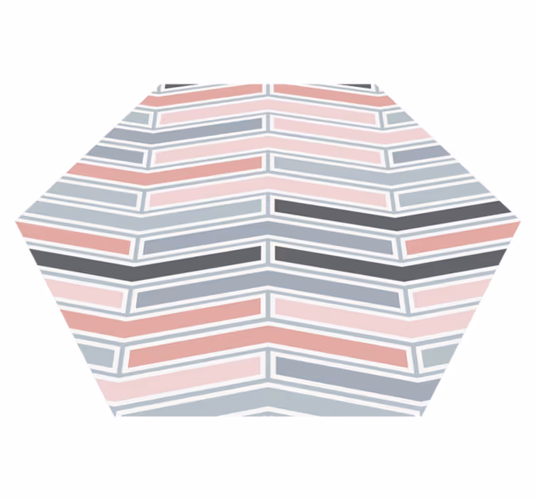 Tappeto vinile geometrico motivo lineare geometrico - TenStickers